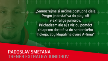 Trenérom juniorov v sezóne 2022/2023 sa stane Radoslav Smetana